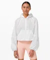 Lululemon Scuba Cropped Anorak In White