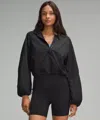 Lululemon Scuba Cropped Anorak In Black