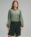 Lululemon Scuba Cropped Anorak In Green
