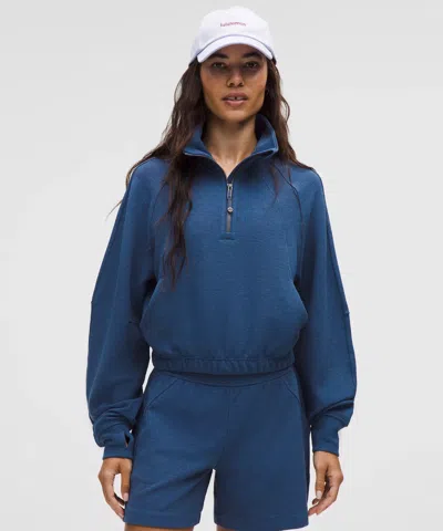 Lululemon Scuba Cropped Funnel-neck Half Zip