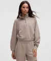 Lululemon Scuba Cropped Funnel-neck Half Zip