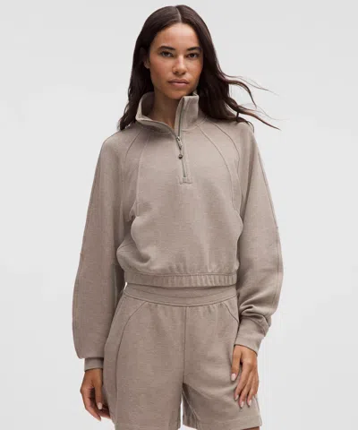 Lululemon Scuba Cropped Funnel-neck Half Zip