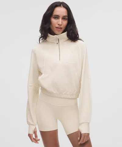Lululemon Scuba Cropped Funnel-neck Half Zip