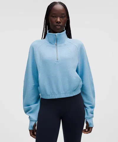Lululemon Scuba Cropped Funnel-neck Half Zip