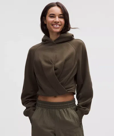 Lululemon Scuba Cropped Wrap Pullover Hoodie