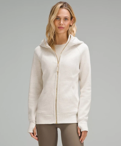 Lululemon Scuba Full-zip Hoodie In White