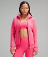 Lululemon Scuba Full-zip Hoodie In Pink