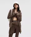 Lululemon Scuba Full-zip Hoodie Plush In Brown