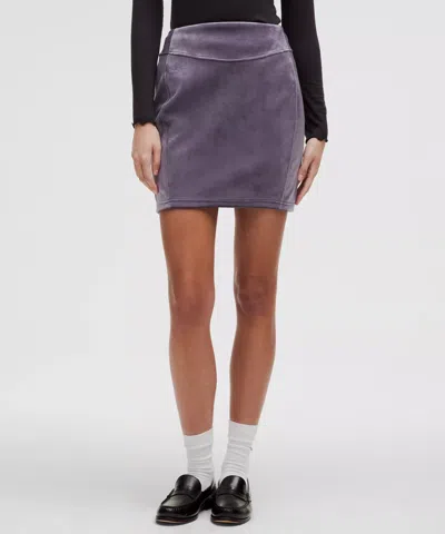 Lululemon Scuba High-rise Mini Skirt Velvet