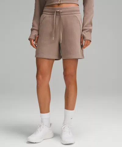 Lululemon Scuba High-rise Shorts 5" In Brown