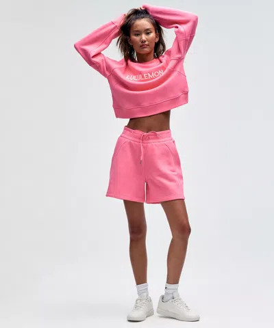 Lululemon Scuba High-rise Shorts 5" In Pink
