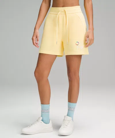 Lululemon Scuba High-rise Shorts 5" Pride In Yellow
