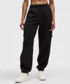 Lululemon Scuba Mid-rise Oversized Cargo Jogger Regular In Black