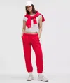 Lululemon Scuba Mid-rise Oversized Jogger In Red