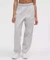 Lululemon Scuba Mid-rise Oversized Joggers Graphic In White