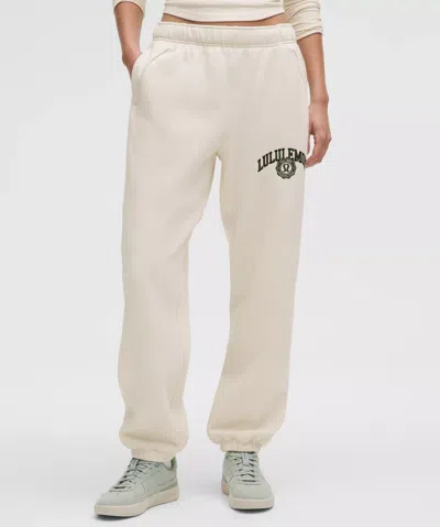Lululemon Scuba Mid-rise Oversized Joggers Graphic In Neutral