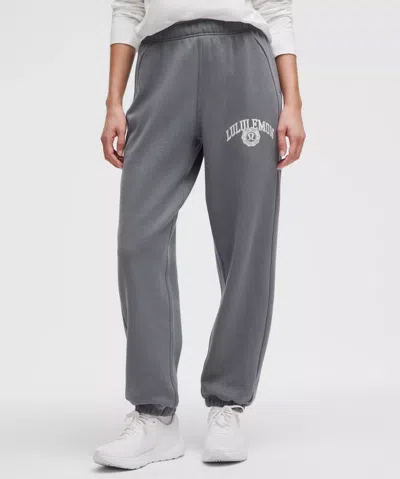 Lululemon Scuba Mid-rise Oversized Joggers Graphic In Gray