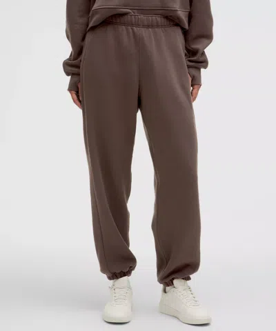 Lululemon Scuba Mid-rise Oversized Joggers Regular In Brown