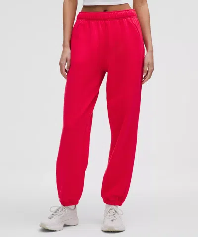 Lululemon Scuba Mid-rise Oversized Joggers Regular In Red
