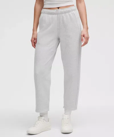 Lululemon Scuba Mid-rise Tapered Pants 7/8 Length In Gray