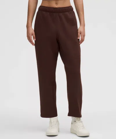 Lululemon Scuba Mid-rise Tapered Pants 7/8 Length In Burgundy