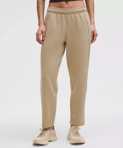 Lululemon Scuba Mid-rise Tapered Pant 7/8 Length In Brown
