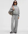 Lululemon Scuba Mid-rise Wide-leg Pant In Gray