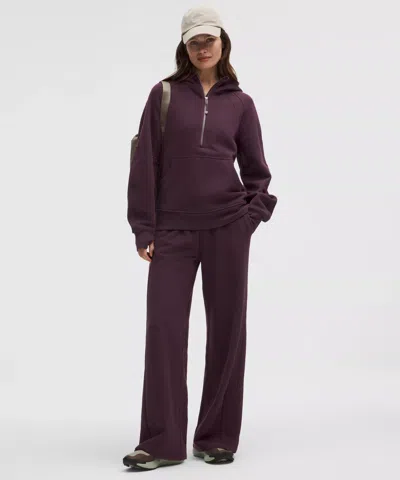 Lululemon Scuba Mid-rise Wide-leg Pant In Purple