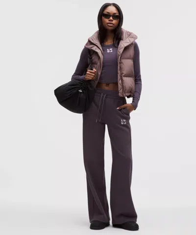 Lululemon Scuba Mid-rise Wide-leg Pant In Purple