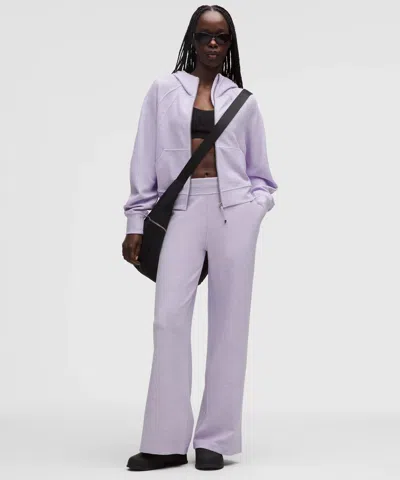 Lululemon Scuba Mid-rise Wide-leg Pant In Purple