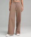 Lululemon Scuba Mid-rise Wide-leg Pants Regular In Brown