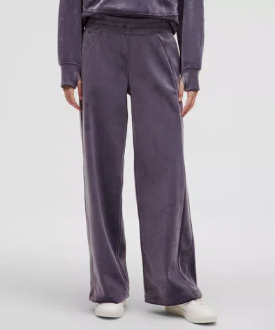Lululemon Scuba Mid-rise Wide-leg Pants Velvet