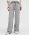 Lululemon Scuba Mid-rise Wide-leg Pants Regular In Gray