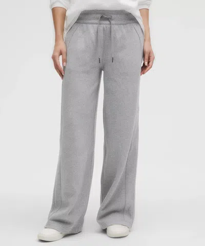Lululemon Scuba Mid-rise Wide-leg Pants Regular In Gray