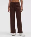 Lululemon Scuba Mid-rise Wide-leg Pants Regular In Burgundy