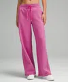 Lululemon Scuba Mid-rise Wide-leg Pants Regular In Pink