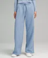 Lululemon Scuba Mid-rise Wide-leg Pants Regular In Blue