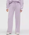 Lululemon Scuba Mid-rise Wide-leg Pant Regular In Purple