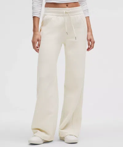 Lululemon Scuba Mid-rise Wide-leg Pants Regular In White