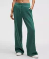 Lululemon Scuba Mid-rise Wide-leg Pant Regular In Green