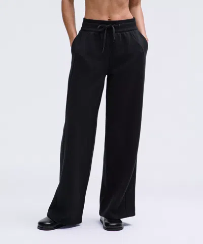 Lululemon Scuba Mid-rise Wide-leg Pants Tall In Black
