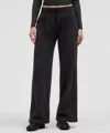 Lululemon Scuba Mid-rise Wide-leg Pants Tall In Black