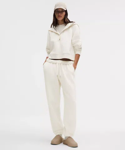 Lululemon Scuba Mid-rise Oversized Jogger In White