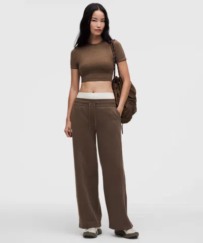 Lululemon Scuba Mid-rise Wide-leg Pant