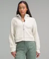 Lululemon Scuba Oversized Full-zip Hoodie In White