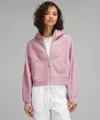 Lululemon Scuba Oversized Full-zip Hoodie In Pink