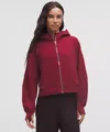 Lululemon Scuba Oversized Full-zip Hoodie In Red
