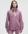 Lululemon Scuba Oversized Funnel-neck Full Zip In Purple
