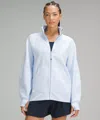 Lululemon Scuba Oversized Funnel-neck Full Zip In Blue