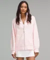 Lululemon Scuba Oversized Funnel-neck Full-zip In Pink
